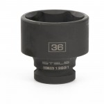 Головка ударная шестигранная, 36 мм, 1/2", CrMo// Stels