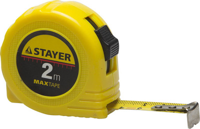 Рулетка STAYER "МASTER" "MaxTape", пластиковый корпус, 2м/16мм