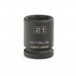 Головка ударная шестигранная, 21 мм, 1/2", CrMo// Stels