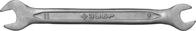 Ключ рожковый ЗУБР, серия "Т-80", оцинкованный, 9х11мм