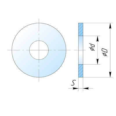 Шайба усиленная М36 DIN 9021 оцинк.