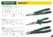 Тонкогубцы KRAFTOOL "KRAFT-MINI", обливные рукоятки, CrV сталь, 140мм
