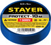 Изолента ПВХ, не поддерживает горение STAYER Protect-10, 10м (0,13х15 мм), синяя