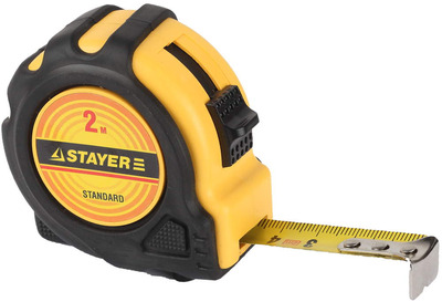 Рулетка STAYER "STANDARD" "TopTape", 2х16мм