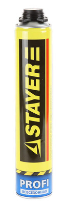Пена STAYER BlackPRO профессиональная, монтажная, пистолетная, всесезонная, 750мл