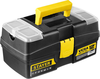 Ящик для инструмента "VEGA-12" пластиковый, STAYER 38105-13