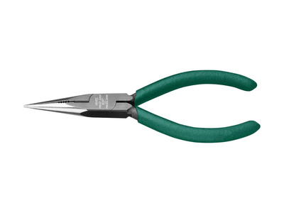 Тонкогубцы KRAFTOOL "KRAFT-MINI", обливные рукоятки, CrV сталь, 140мм