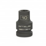 Головка ударная шестигранная, 10 мм, 1/2", CrMo// Stels