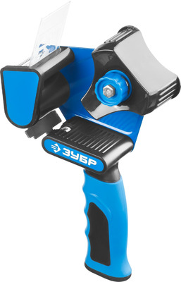 Пистолет ЗУБР "ЭКСПЕРТ" для клеящих лент, двухкомпонентная рукоятка.