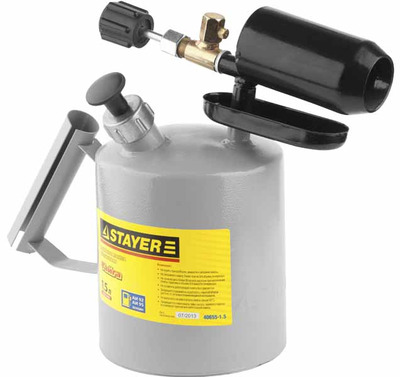 Лампа STAYER "PROFI" паяльная, стальная, 1,5л