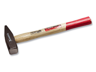Молоток слесарный, 400 г, квадратный боек, деревянная рукоятка// MATRIX