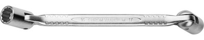Ключ KRAFTOOL шарнирный двухсторонний, Cr-V, 10х11мм