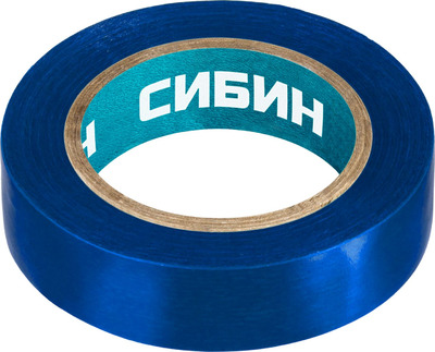 Изолента ПВХ, 10м х 15мм, синяя СИБИН