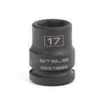 Головка ударная шестигранная, 17 мм, 1/2", CrMo// Stels