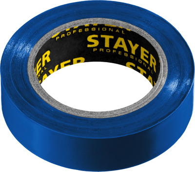 Изолента ПВХ, не поддерживает горение STAYER Protect-10, 10м (0,13х15 мм), синяя