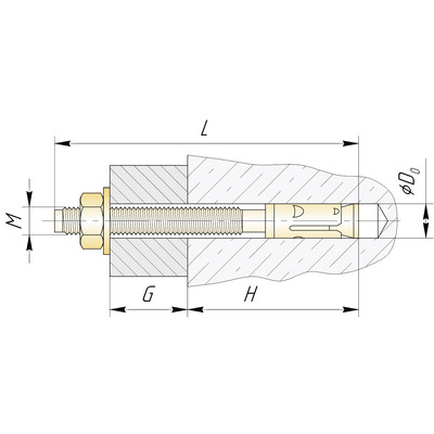 Анкер клиновой 10 х 120 мм (50 шт)