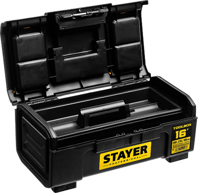 Ящик для инструмента "TOOLBOX-19" пластиковый, STAYER Professional