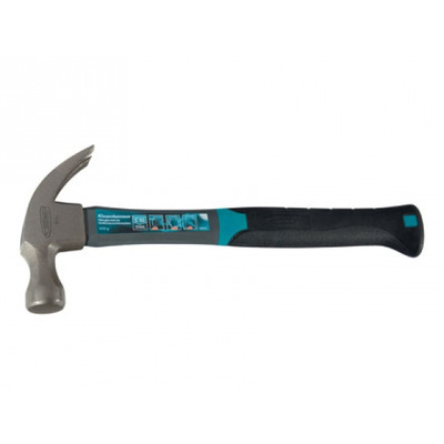 Молоток - гвоздодер, 450 г, фибергласовая, трехкомпонентная рукоятка // GROSS