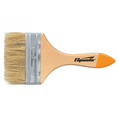 Кисть плоская Slimline 1" натур. щетина, дер. ручка // SPARTA